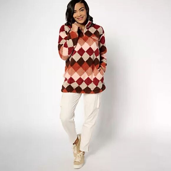 Koolaburra by UGG Cozy Sherpa 1/4 Zip Pullover - Picture 3 of 16